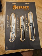 Gerber Clip Folding Knife Greatest Hits Paraframe 3PC Set picture