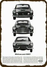 1963 VOLVO P1800 & Ferrari & Aston Martin Vnt-Look DECORATIVE REPLICA METAL SIGN picture