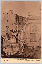 Goethe 1788 Drawing Capitol Rome Art Postcard Ackermann München M 1784 F412 picture
