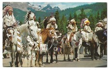 Native American Indian Chiefs c1960's horses, headdress picture