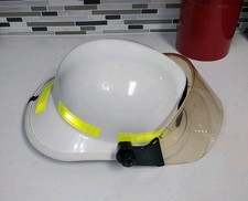 Cairns Metro 660C Firefighter Helmet White DuraGlas Face Shield Fire Rescue GUC picture