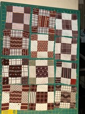 Antique Quilt Blocks - c1880s - Elongated Nine Patch - Madder Prints picture