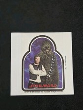 1977-78 Topps STAR WARS Sugar-Free Gum Wrapper Pin-Up Han Solo & Chewbacca #7 picture