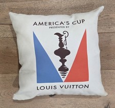 EXTREMELY RARE Louis Vuitton America's Cup THROW PILLOW, collection 17