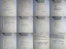 1960-61 MERCEDES-BENZ, DAIMLER-BENZ Signed Letters LOT of 10 w/Envelopes - RARE picture