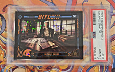 2023 Bitcoin Trading Cards S2 Michael Saylor Foil Rare /500 PSA 10 picture