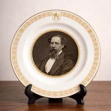 SPODE Charles Dickens Plate 1870 1970 Limited Edition 2354 Bone China England picture