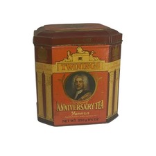 Vintage Twinings 275th Anniversary Tea Tin Yunnan Tea Canister England 1981 picture