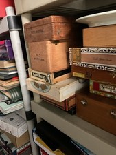 Empty Wooden Cigar Boxes-Lot of 10 DIFFERENT Size Assorted Brands-FREE SHIPPING picture