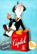 Casimir raucht Capitol Vintage Advertising Poster c1920s - 24x36” picture