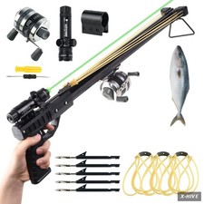 Fishing Slingshot, Professional Pole Shooting Catapult for Adults，With Metal Fis picture
