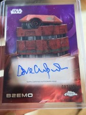 2025 Topps Chrome Star Wars Dave Chapman 087/199 as B2EMO Auto Purple Refractor picture