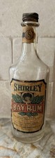 Antique Shirley Bay Rum After Shave Bottle W/ Label Shirley Laboratories Chicago picture