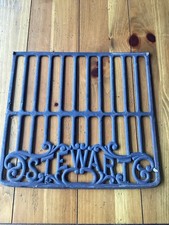 VTG  Stewarts Stoves Ranges and Furnaces Cooking Antique Grade Grill Sign picture