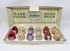 Jim Shore Heartwood Creek Holiday Eggs Complete 12pc Boxed Set Woodland Creature picture