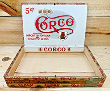 c. 1926 Vintage Antique Corco Cigar Box St Louis MO -  Scarce Fred Obergoenner picture