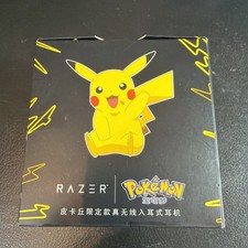 Razer x Pokemon Pikachu Limited Edition True Wireless Earbuds Pokeball Case picture