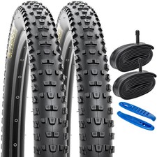 Yunscm 2-Pack, 26-Inch 2.25 Tires, 26X2.25 57-559 Bicycle Tires + 26X1.75/2.25 _ picture