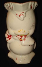 Vintage Shawnee USA Pottery Baby Duck Bird Figural 7 ¾” Pitcher Jug w/Cold Paint picture