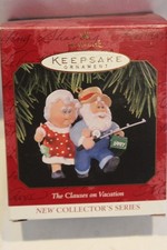Hallmark Keepsake Ornament THE CLAUSES ON VACATION SERIES 1997-1999 picture