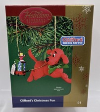 Carlton Cards Clifford Big Red Dog Christmas Fun Heirloom Ornament 91 picture
