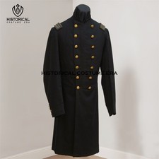 Black Wool Union Army Civil War Colonel Frock Coat, Infantry Officer's Uniform picture