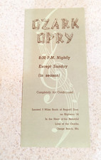 Vintage Ozark Opry Ozarks KRCG Lee Mace Osage Beach MO travel Brochure picture
