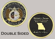 Missouri Lieutenant Governor Michael L. Parson Official Challenge Coin  J#24 picture