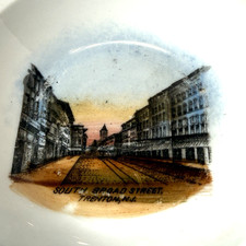 BROAD ST - TRENTON NJ NEW JERSEY Souvenir Trinket ANTIQUE CHINA DISH picture