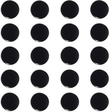 20PCS Black Round Fridge Magnets Heavy Duty Small Decorative Magnets picture