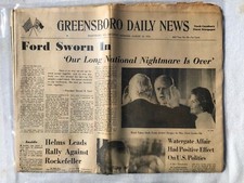 Vintage GREENSBORO, NC Daily News 