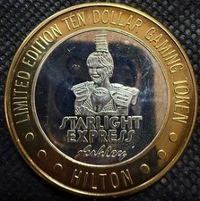 HILTON LAS VEGAS HOTEL & CASINO RARE Limited Edition 999% .6 Oz Pure Silver Str picture