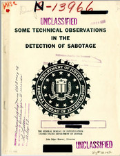 47 Page 1942 FBI Department Of Justice DETECTION OF SABOTAGE Handbook on CD picture