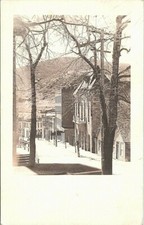 RPPC Central City CO Street scene in Winter 1920s era picture