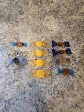 Murano Art Glass Candy Lot of 11 Hand Blown Wrapped Sweets Colorful Decor picture
