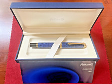 Pelikan m800 Blue O' Blue Limited Edition Fountain Pen, 18k B nib, box, papers  picture