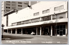 Statler Hotel Los Angeles California CA 7th St Hildegarde RPPC Postcard c1950s picture