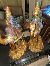 The Bombay Company 2004 Nativity Three Wise Men on Camels Figurines Set of 2 picture
