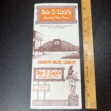 Bob-o-Links Country Hoe-Down Branson, Missouri Vintage Brochure Schedule 1977 picture