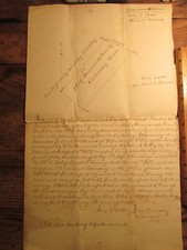 Antique Ephemera 1886 Maryland Land Survey Document w/ Map FERDINAND FREDRICKS picture