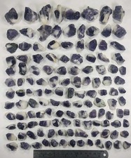1 Kg Natural Flourscent Purple Scapolite Aesthetic Rough Specimens Lot - 130 Pcs picture