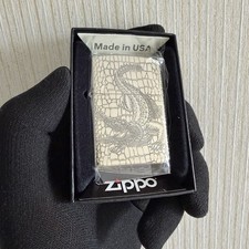 Crocodile Zippo 5 Sided Windproof Rare Lighter With Box picture