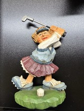 David Frykman The Golfer 1998 Portfolio Figurine Golf Lady Coyne's & Co picture