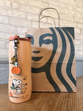 NEW Starbucks x Peanuts Orange 16-ounce Stainless Steel Tumbler AUTHENTIC picture