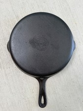 Vintage Griswold #8 Cast Iron Skillet 704 G Large Block Logo Erie PA Flat picture