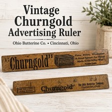 Advertising Churngold Butterine Ruler 1910s 6
