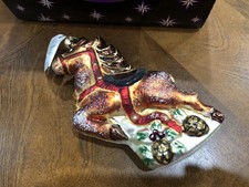 VINTAGE 1997 CHRISTOPHER RADKO FILLY HANDPAINTED GLASS ORNAMENT IN ORIGINAL BOX picture
