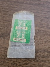 Vintage 1971 State of Maine Registration Sticker picture