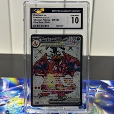 Charizard ex 215/197 SV03: Obsidian Flames CGC 10 picture