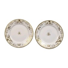 Lot of 2 Antique Noritake / Morimura Bros Nippon Gilded Plates (c. 1911–1921) picture